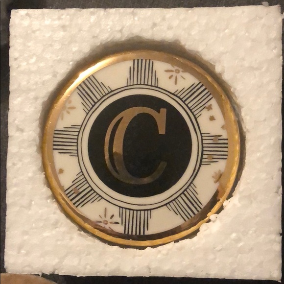 Anthropologie Lyra monogram trinket dish - Picture 5 of 8